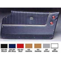 Corvette Door Panels, Deluxe, With Trim, Convertible 1963-1964 