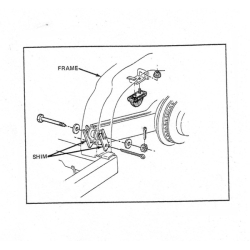 Corvette Rear wheel alignment shim Set 1963-82