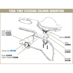 Corvette Ratstamme pakning beslag 1953-1962