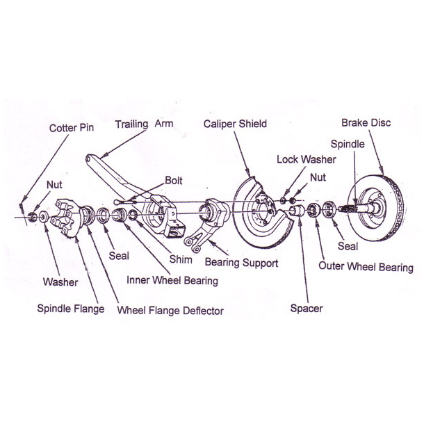 Corvette Rear wheel bearing inner 1963-82