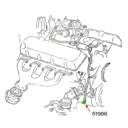 Corvette Fuel Pump Fitting, 90  1963-66 1970-81
