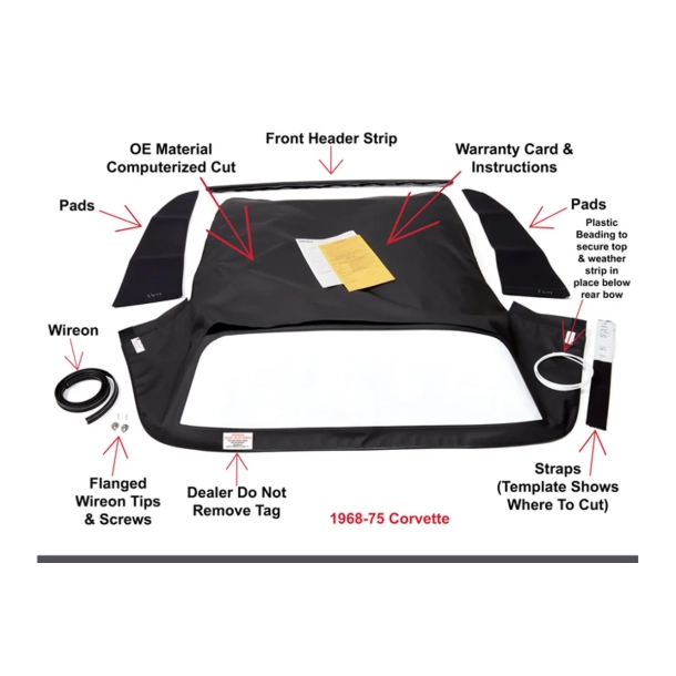 Kalesche i vinyl 1968-1975 Corvette