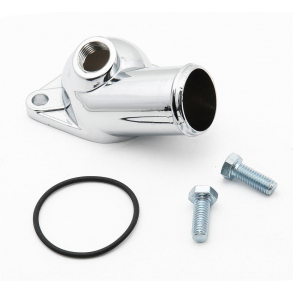 Chevy SB  15deg termostat housing chrome