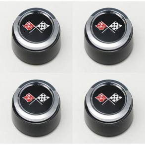 Corvette Black Wheel Center Cap 1973-79