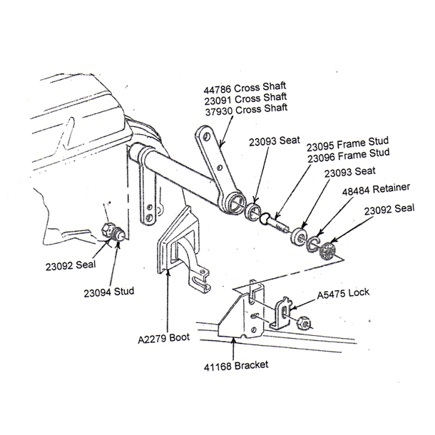 Corvette Clutch Cross Shaft Engine Stud, 1963-1981