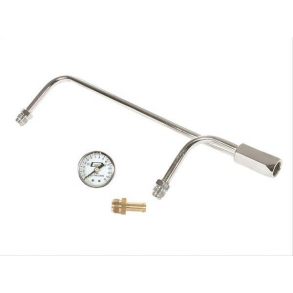 Fuel Line Chrome Holley incl Fuel/Gauge