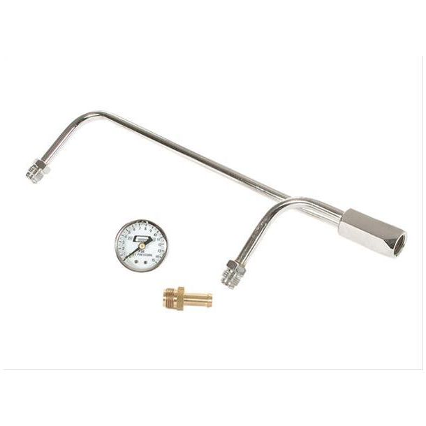 Fuel Line Chrome Holley incl Fuel/Gauge