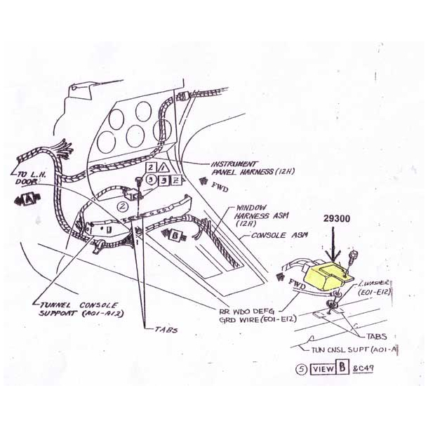Corvette Rel til el-ruder 1968-78