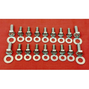 Boltst rustfri til bundkar Chevrolet S/B /Olds (RPC R0006) OIL PAN BOLTS KIT STAINLESS STEEL 