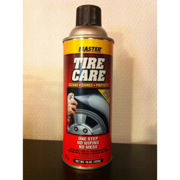 Master Tire Care Foam Aero, Dk pleje - Vedligeholder og holder dine dk i en skarp/blank sort farve