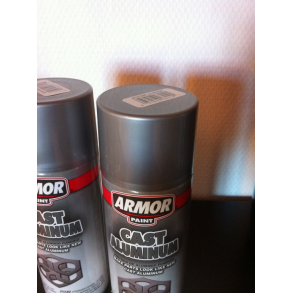 Motor maling 'Cast' Aluminiums Farve (Cast Aluminum Armor Paint)