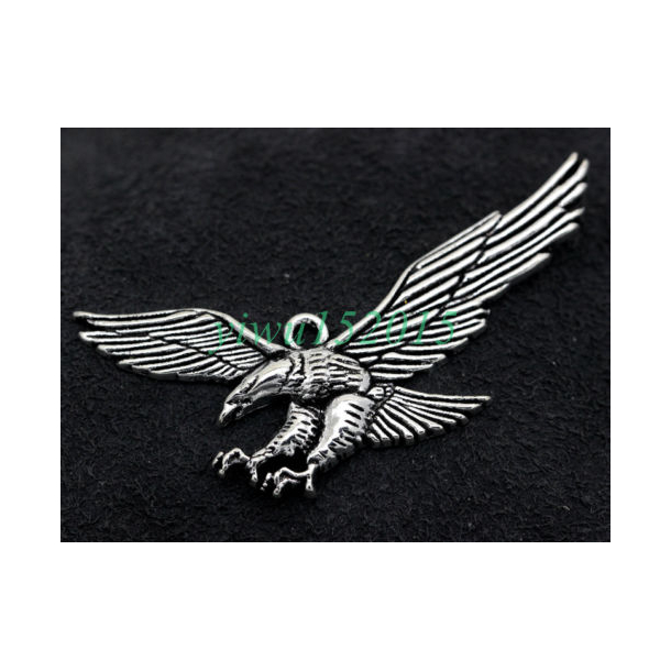Nglering den Amerikanse rn i slv farve  (Keyring Tibetan silver eagle fit Necklace Keyring key) 