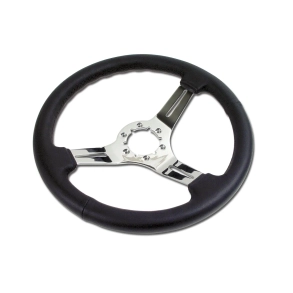 Rat / Steering Wheel C3 1968-1982 Chevrolet Corvette Leather & Chrome Steering Wheel