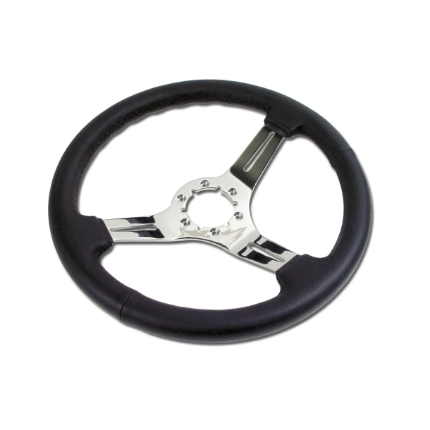 Rat / Steering Wheel C3 1968-1982 Chevrolet Corvette Leather &amp; Chrome Steering Wheel