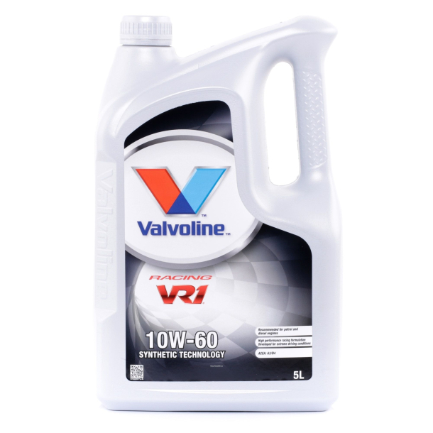 Valvoline Motorolie 10W60 VR1 Racing 5L Zink PPM 900 (873339)